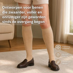 Compressiekousen bij menopauze, zware en vermoeide benen