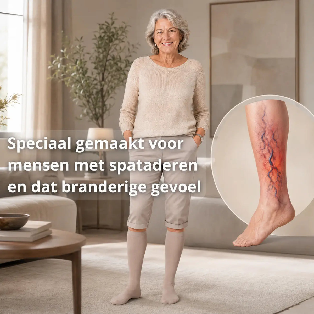 Compressiekousen tegen spataderen en vermoeide benen