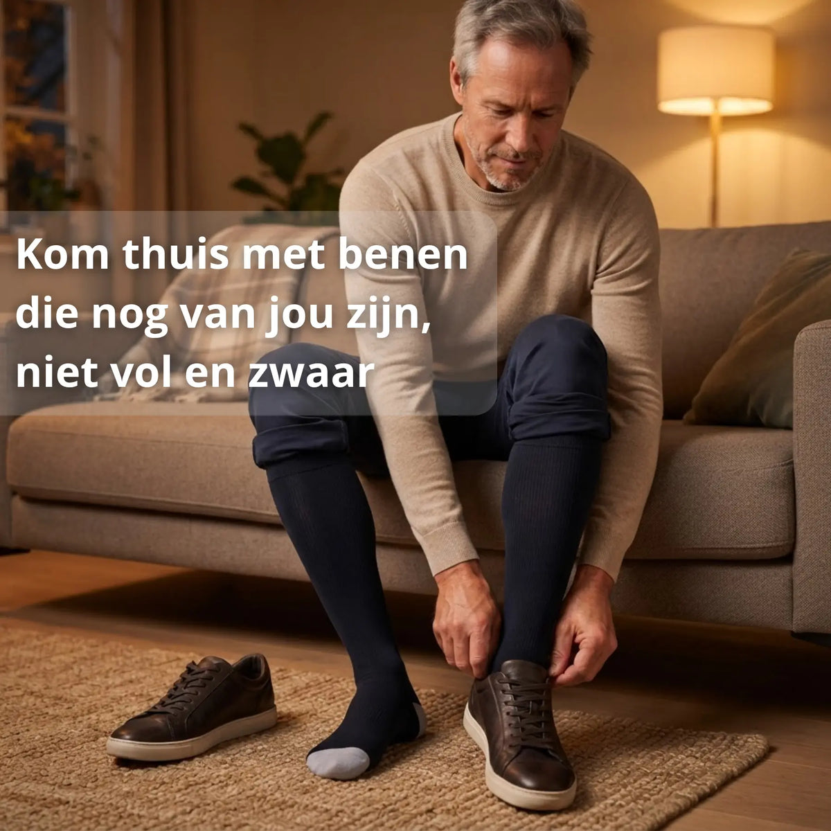 Compressiekousen tegen gezwollen voeten